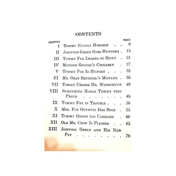 The Tale of Tommy Fox by Arthur Scott Bailey (1915) 1st Edition - Picture 5 of 8